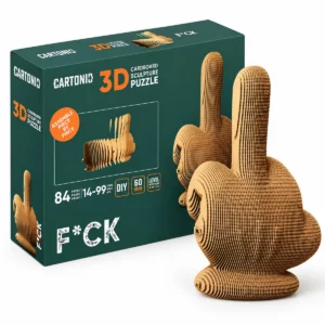 Maqueta de cartón Dedo F*CK 3D de Cartonic