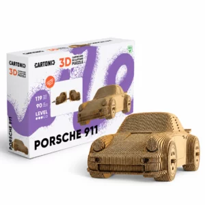 Maqueta de cartón Porsche 911 3D de Cartonic